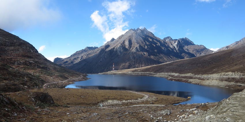 Tawang Sela lake pass trekking view - one of the best things to do in Arunachal