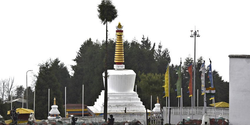 Snapshot of the beautiful War memorial of Tawang in the memories of Sino India War