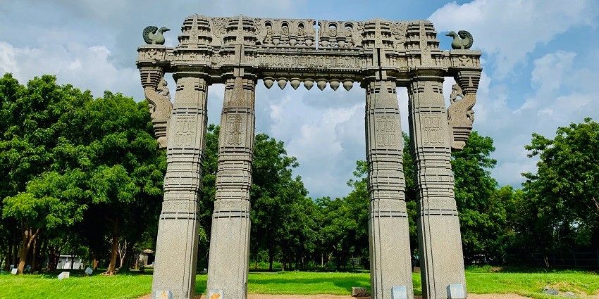 The temple is located in the Khammam district, in the state of Telangana, India.