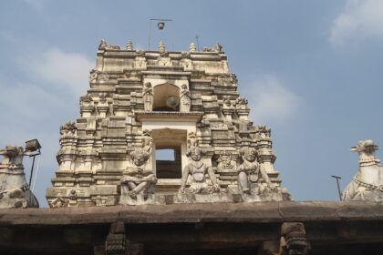 A view of the pristine beauty of a spiritual hotspot in the state of Andhra Pradesh.