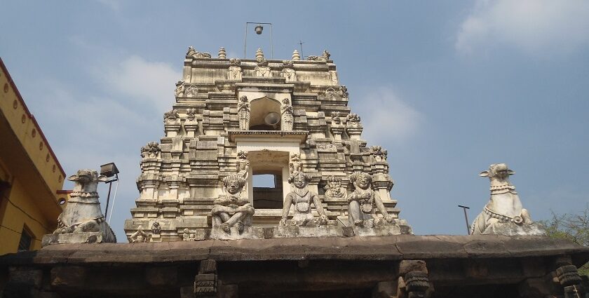 A view of the pristine beauty of a spiritual hotspot in the state of Andhra Pradesh.