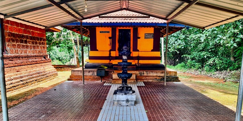 A beautiful view of the popular Pulpatta Siva temple, located in Malappuram in Kerala