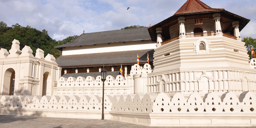 Snapshot of the white ancient temple of the relic of lord buddha in royal palace