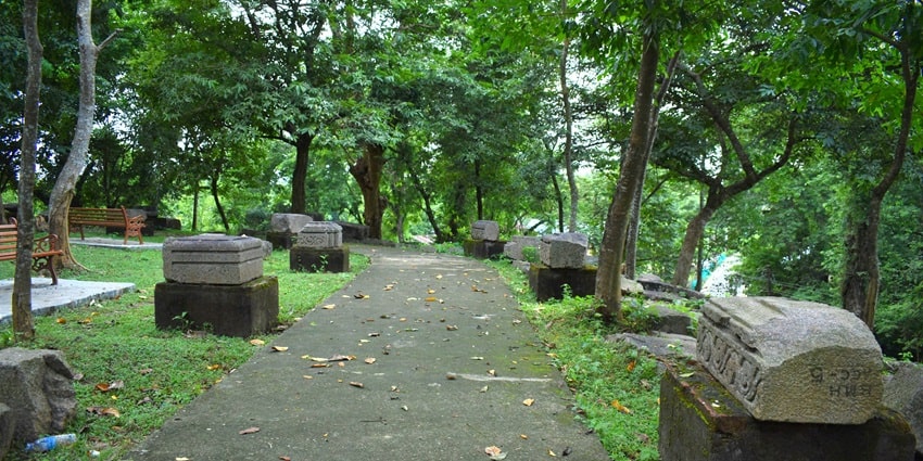 Pathway to the quaint Bamuni Hills in Tezpur, one of the top places to visit near Assam.