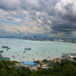 The mesmerising view of serene water and sandy coast - a beautiful spot in Thailand.