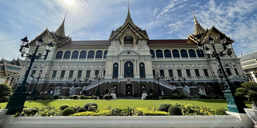 Snapshot of the front of Grand Palace in Bangkok city near Jim Thompson Museum