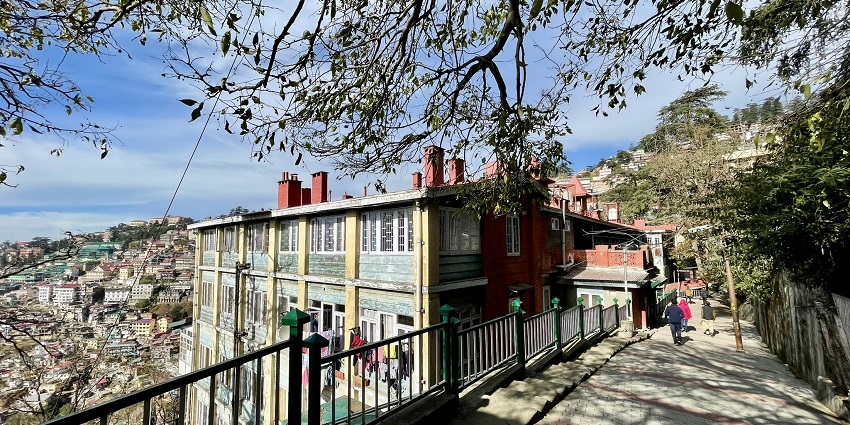 Shop for souvenirs at Mall Road, one of the places to visit near the Jain temple in Shimla.