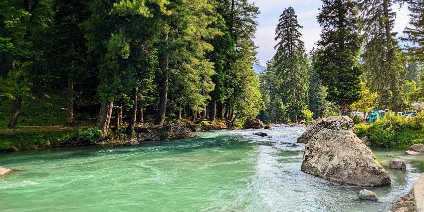Travel to Pahalgam to get to this valley and enjoy the scenic surroundings
