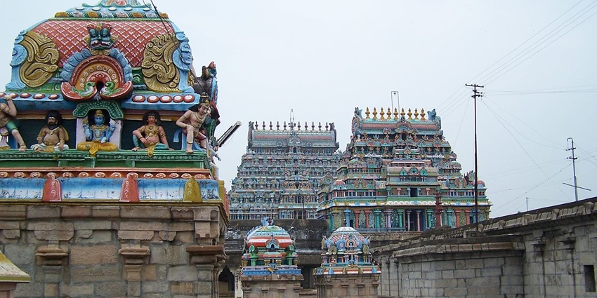 A glimpse of Thirumarayoor village with lush landscapes, traditional temples, and tranquil rural vibes.