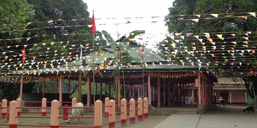 A scenic image of the beautiful the Tiling Mandir–Places to visit in Tinsukia, Assam
