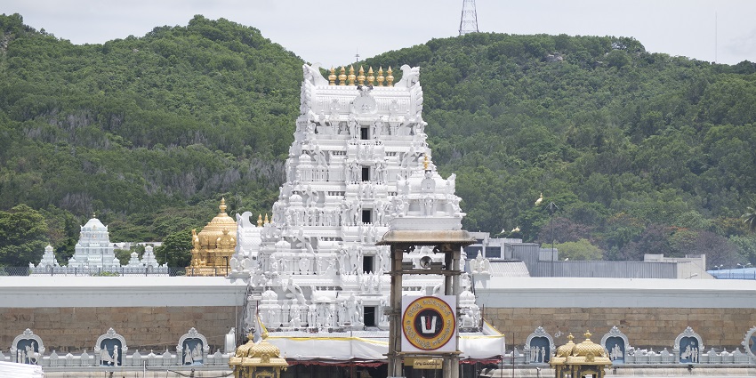 Tirupati Balaji Temple, or Sri Venkateswara Temple in Tirupati is a famous religious site.