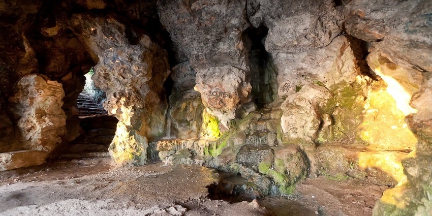 A historic rock grotto with unique formations, reflecting ancient caves in Manipur.