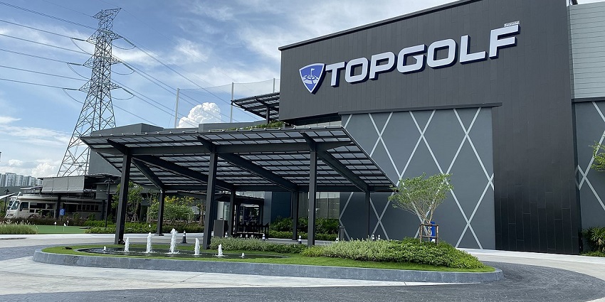 Topgolf Megacity, featuring its modern design is one of the places to visit in Bangkok with family.