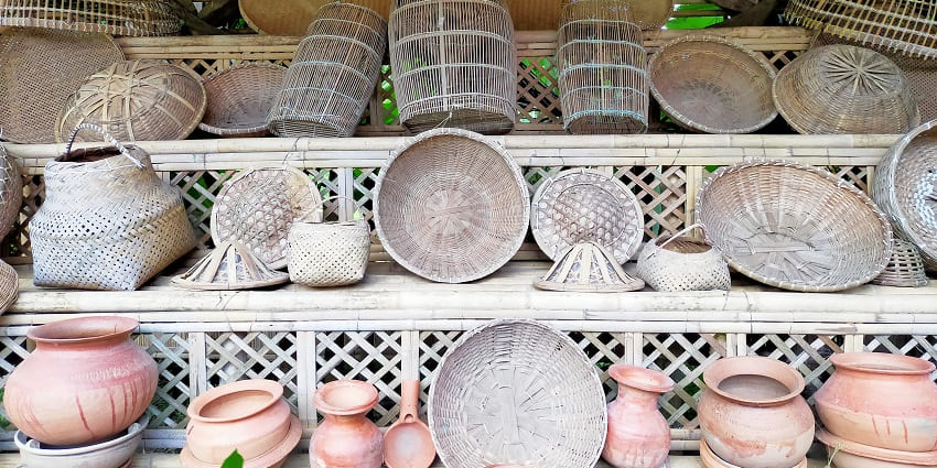 Explore the unique traditional craftworks and textiles of the state of Mizoram, India.