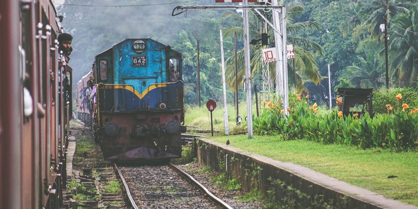 Snapshot of a train taken from the cabinet somewhere in the Gomati, Tripura