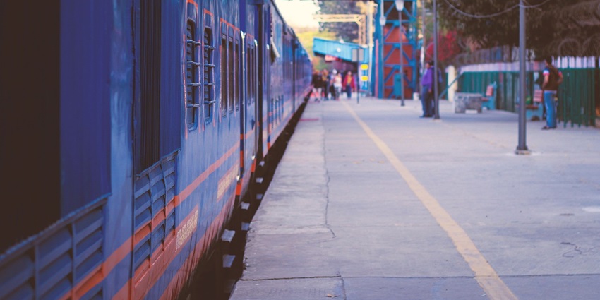 Snapshot of the delhi raily station platform from where you can reach E-O-D park