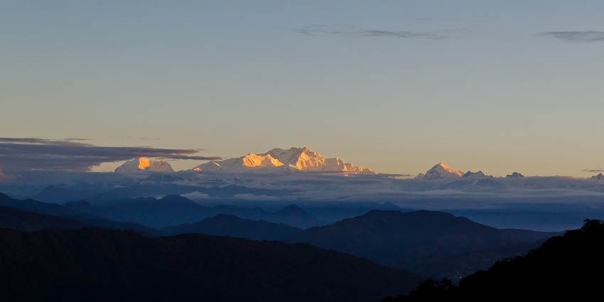 The breathtaking view of Mount Kanchenjunga from Tumling, a serene village in Nepal