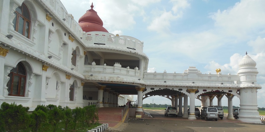 Udaipur, Tripura Railway Station, with its distinct architecture and bustling activity.