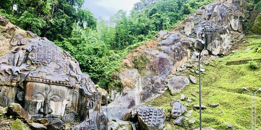 Ancient rock-carved deities at Unakoti, Tripura’s ‘Lost Hill of Faces