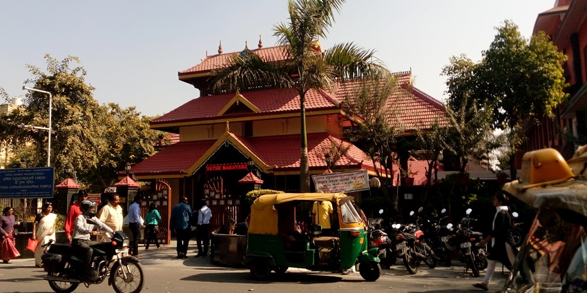 Uttara Guruvayurappan Temple of Mayur vihar a replica of South india temple