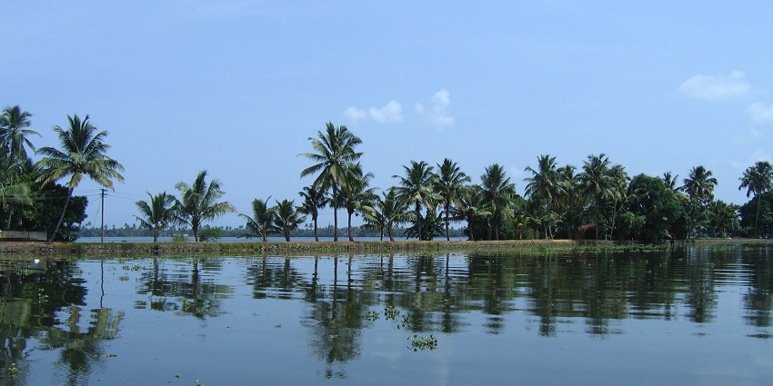 Vembanad Lake is one of the best places to visit near Kumarakom for a tranquil atmosphere.