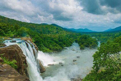 Relax while enjoying the peaceful views of Thusaragiri Waterfalls in Kerala, India.