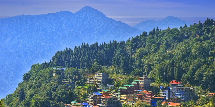 Gangtok is one of the good places to visit in Sikkim in April with its mesmerising views