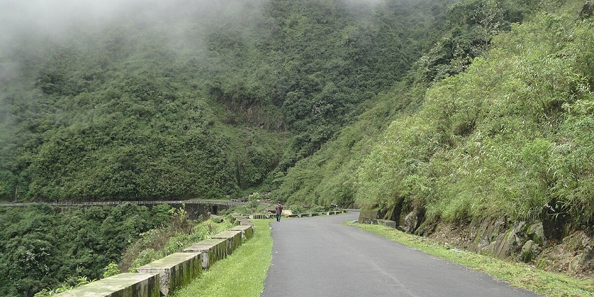 Meghalaya is a beautiful place, surrounded by high mountains and rugged terrain.
