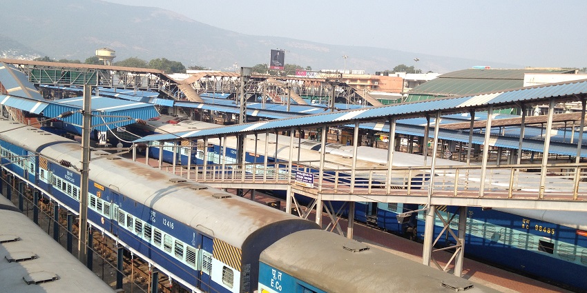 Visakhapatnam Railway Station is very close to the temple, about 4 km away only.