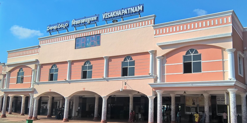 Visakhapatnam Railway Station is the nearest place in order to reach the attraction.
