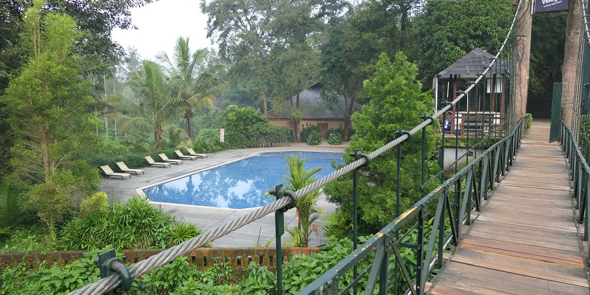 Snapshot of a beautiful resort amidst the hills of Wayanad—New year party in Wayanad