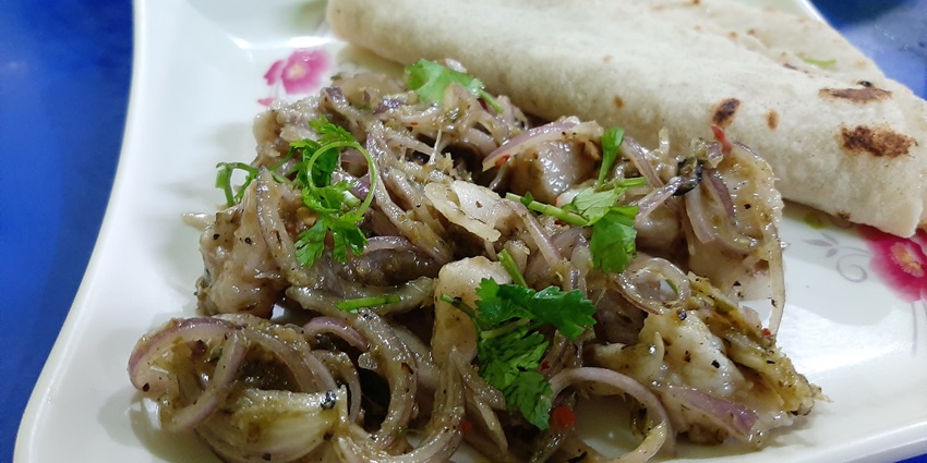 Image of Wahan Mosdeng on a plate it is a famous delicacy of the healthy Tripuri cuisine.