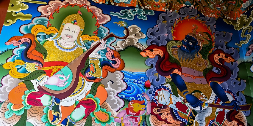 The outer walls of Pelling Monastery are a whole different attraction as soon as the tourists reach there.