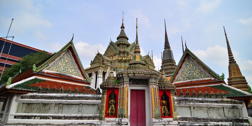A Scenic snapshot of the idyllic Buddha Vihar Wat one of the best Thailand temples
