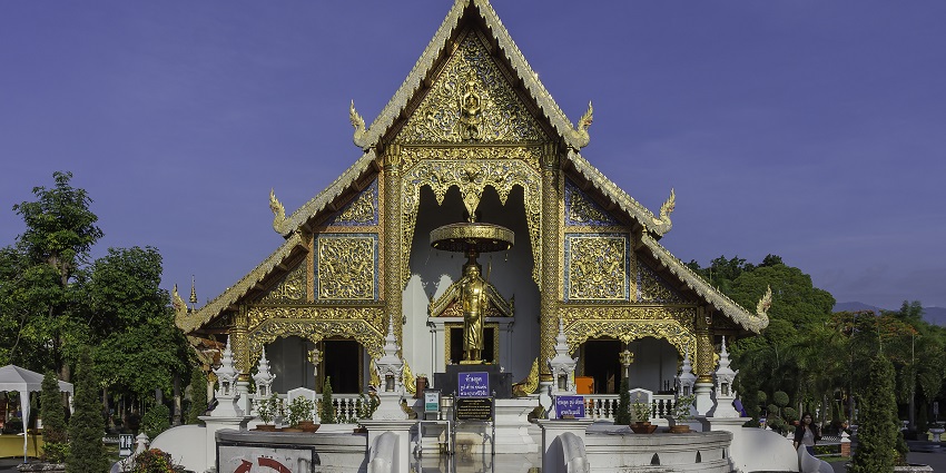 Snapshot of the beautiful Buddhist Wat in the Northern Thailand–Iconic Thailand Temples