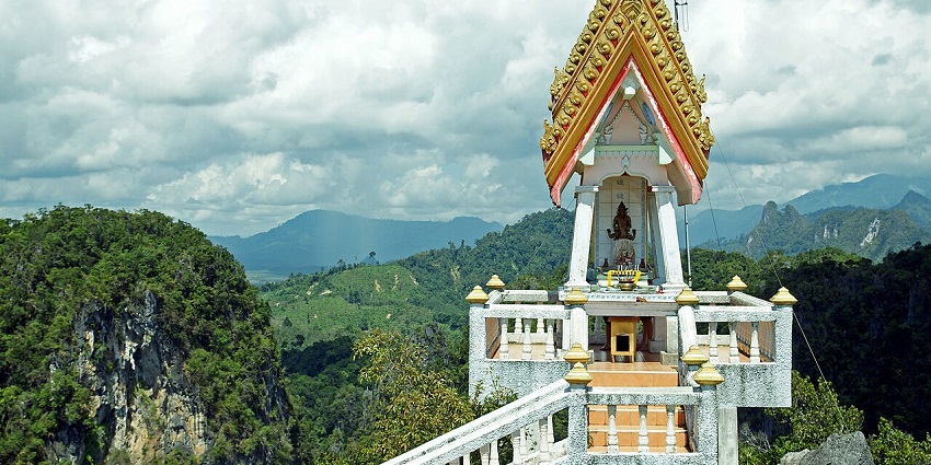 Climbing to the top of Wat Tham Sua is one of the top things to do in Krabi, Thailand