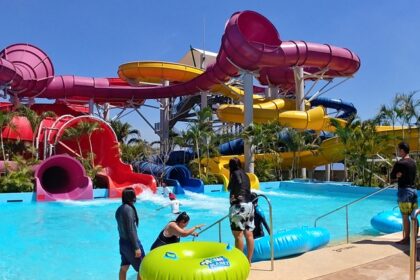 Water park featuring exciting slides, lazy rivers, wave pools - Singapore water parks