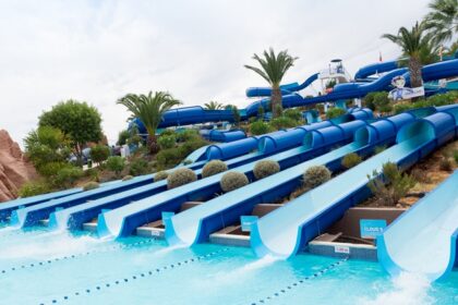 Go on fun water rides whilst taking in the splendid views of the Himalayas at these water parks