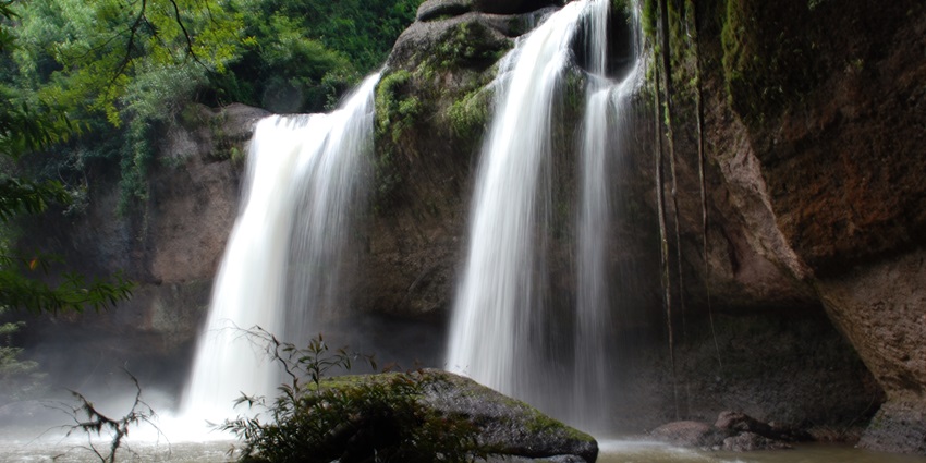 There are a variety of landscapes surrounding Phuket including waterfalls,islands, etc.