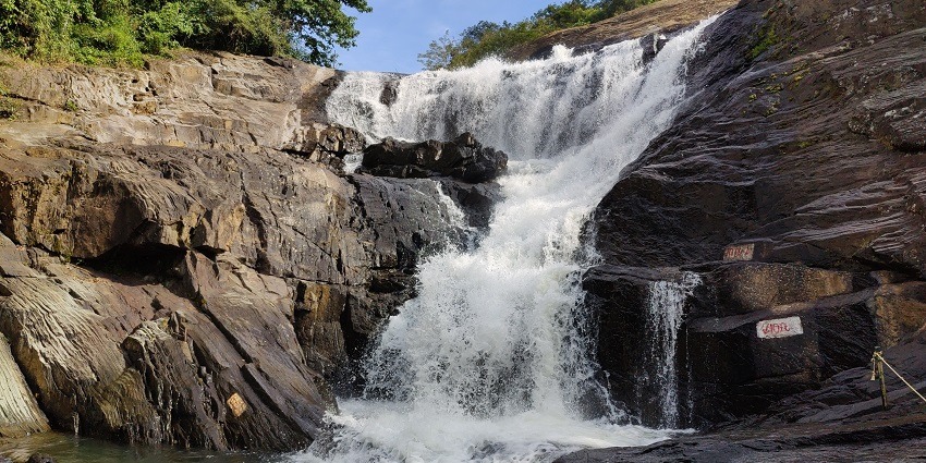 Enjoy amidst nature at Chellarkovil Aruvikkuzhi Waterfalls, a very popular tourist spot