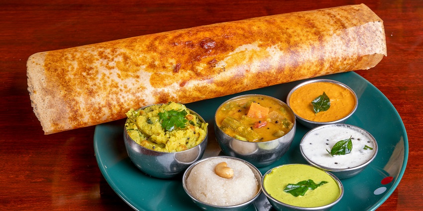Visitors can easily find a range of dining options from North Indian to South Indian.