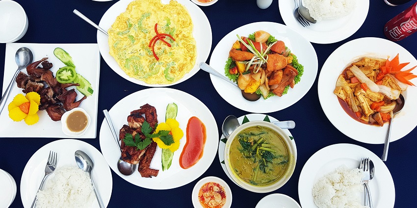 Relish the famous dishes of Cambodia on your visit to the sacred Bayon Temple, Siem Reap.