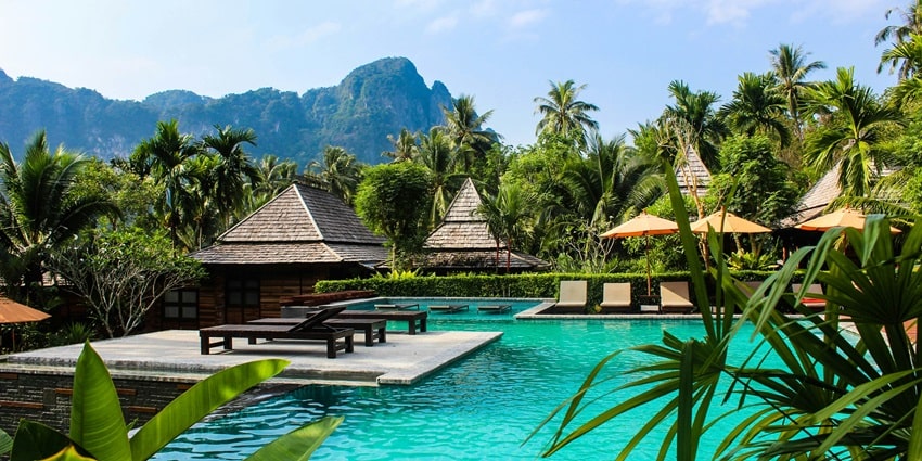 An image of an accommodation near Krabi Railay Beach, which is located in Thailand.