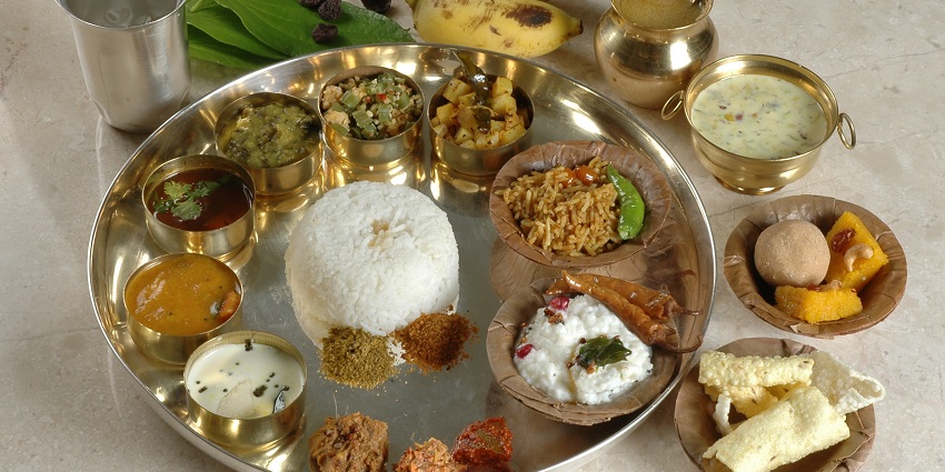 A mouth-watering view of a silver plate served with a variety of cooked vegetables.