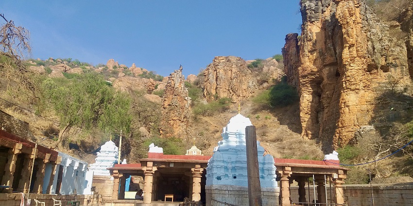 Enjoy the breathtaking views from the serene Yaganti Temple near Mahanandi Temple.