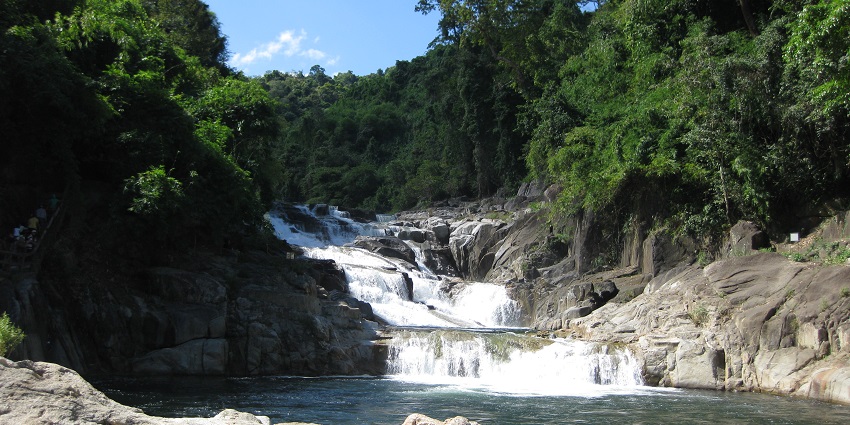 Trek through the forests near Yang Bay Waterfall which is one of the Vietnam Waterfalls.