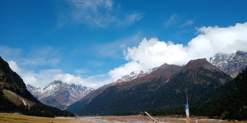 The Yumthang Valley location can be easily found while navigating the Sikkim routes.