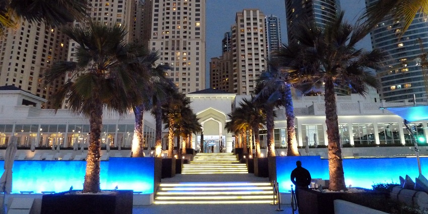 Snapshot of the entrance of the Meydan Beach in Dubai–New Year Celebration in Dubai