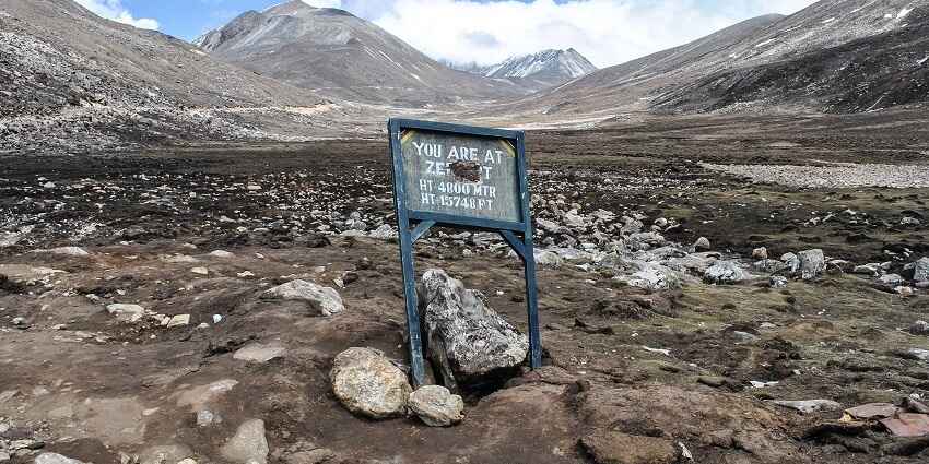 Zero Point is one of the best places to visit around Yumthang Hot Springs for travellers.