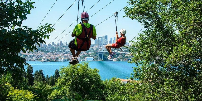 Zip across the thrilling vistas of the Himalayas and enjoy the surge of adrenaline rush